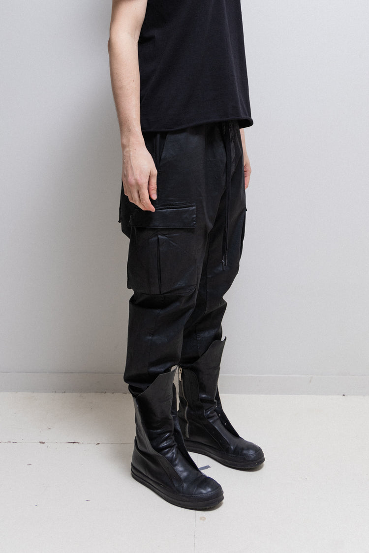 BORIS BIDJAN SABERI 11 - P21 Object dyed coated pocket pants – L