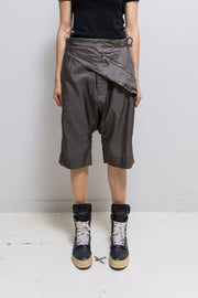 RICK OWENS - SS10 « Release » Iridescent shorts with waist pocket panel (runway)