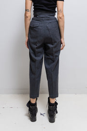 COMME DES GARCONS - FW89 High waisted wool pants with double belt