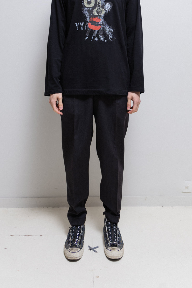 YOHJI YAMAMOTO GOTHIC HOMME - Wide wool pants with pleats details (90’s)