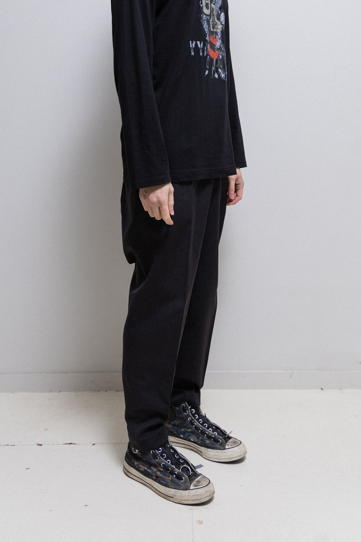 YOHJI YAMAMOTO GOTHIC HOMME - Wide wool pants with pleats details (90’s)