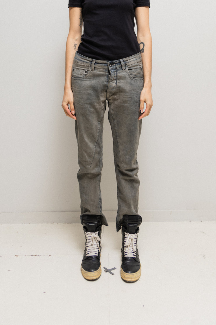 RICK OWENS DRKSHDW - Washed Detroit cut denim