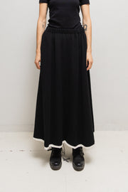 JUNYA WATANABE - FW96 Knitted wool heavy skirt with contrasting lining and pockets