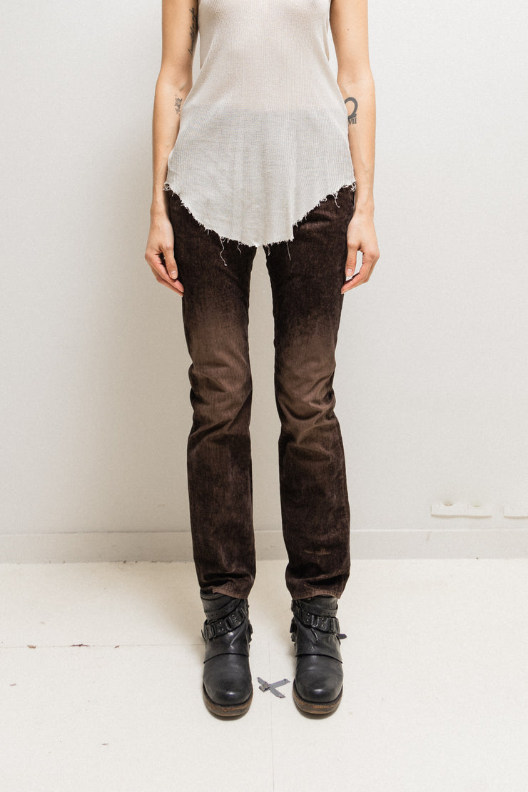 UNDERCOVER - SS05 « But Beautiful II » Textured velvety pants