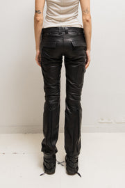 BLACKMEANS - 2023 Leather Dogi pants with matte zippers