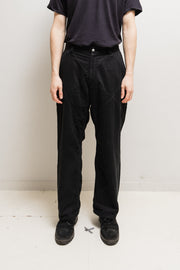 UNDERCOVER - SS05 « But Beautiful II » Wide cotton pants with eyeball button and patterned waist