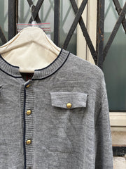 (New Arrival) A.F VANDEVORST - FW04 Wool blend officer cardigan
