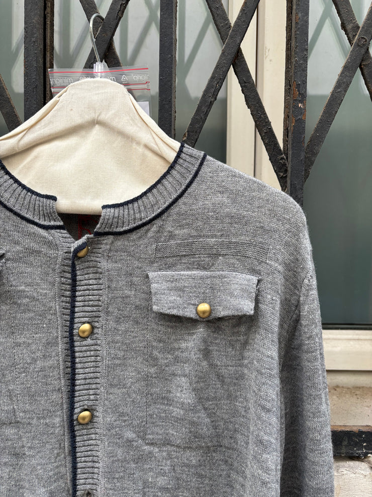 (New Arrival) A.F VANDEVORST - FW04 Wool blend officer cardigan