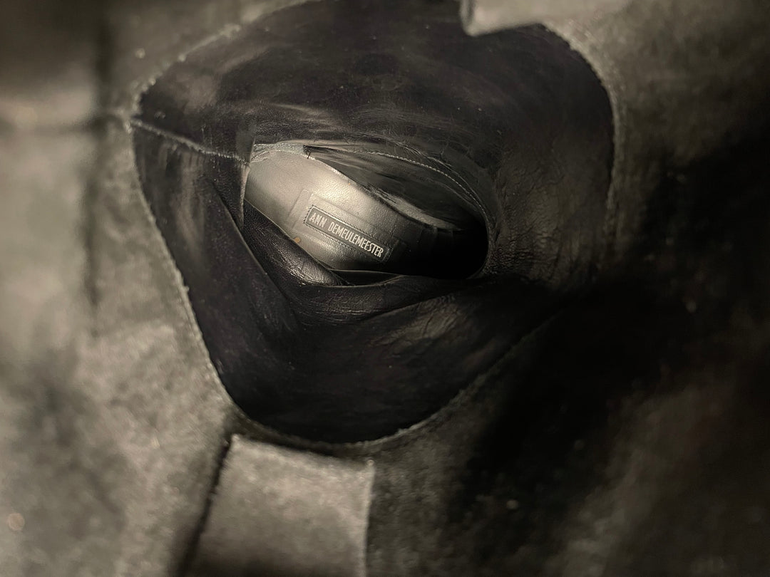 ANN DEMEULEMEESTER - SS13 Soft suede leather riding boots – L'OBSCUR
