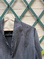 (New Arrival) RICK OWENS DRKSHDW - 2007 Washed denim jacket with rounded panels and sleeve slits