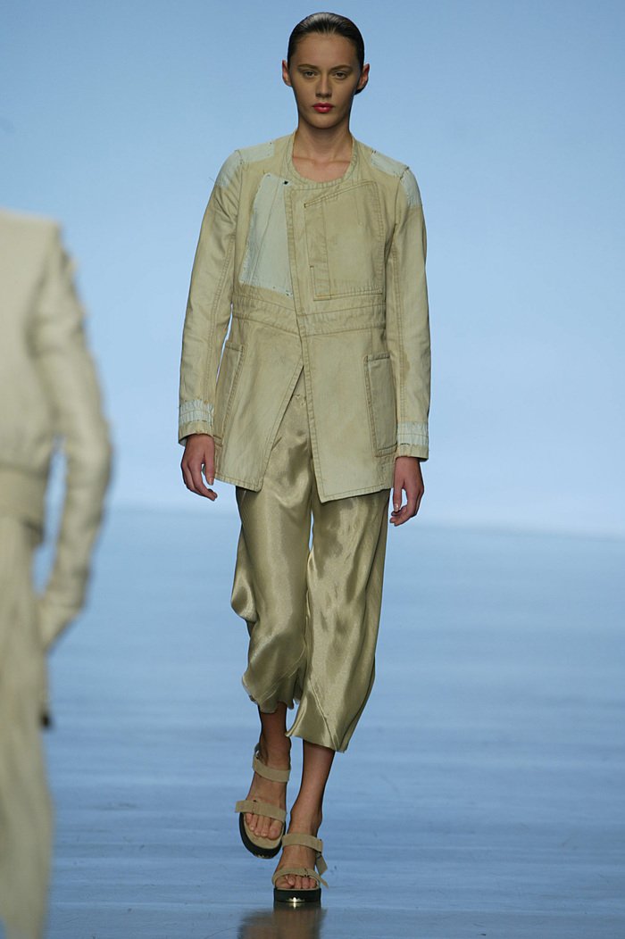 RICK OWENS - SS04 « CITROËN » Wide satin pants (runway)