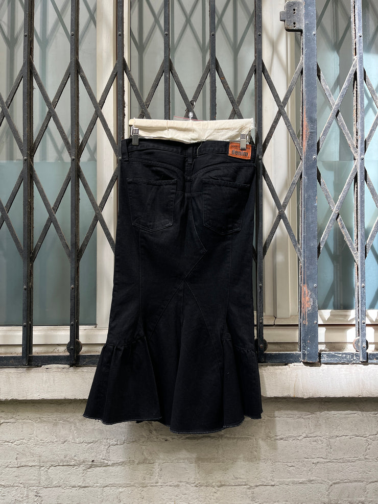 (New Arrival) JUNYA WATANABE - FW09 Flared siren denim skirt based on pants