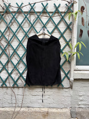 (New Arrival) RICK OWENS - FW15 "SPHINX" Suede leather top with rounded shoulders