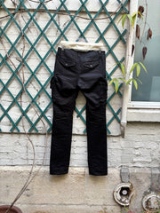 (New Arrival) JULIUS 7 - FW09 « Canon_2 protection_ism » Cotton satin slim gasmask pants