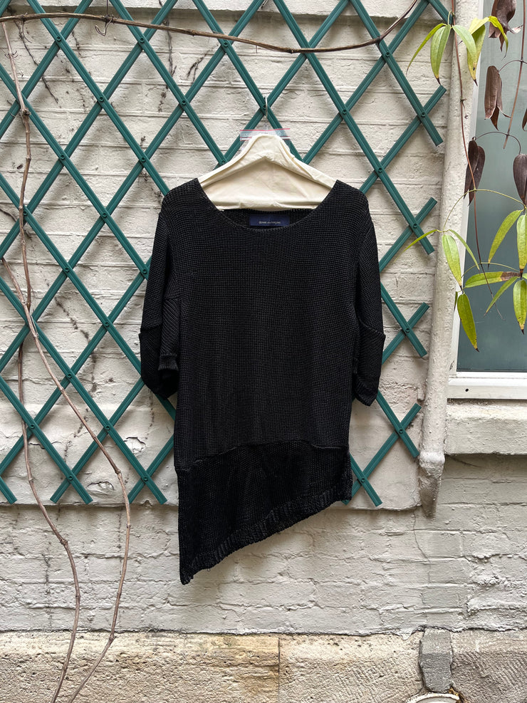(New Arrival) COMME DES GARÇONS - 1992 Asymmetric knitted rayon sweater