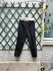 (New Arrival) CAROL CHRISTIAN POELL - FW02-03 Pinstripe cotton pants with curved pockets