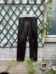 (New Arrival) YOHJI YAMAMOTO Y'S FOR MEN - Wide leather pants