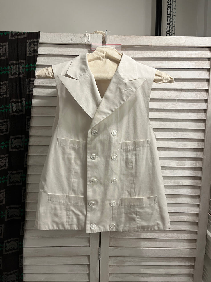 (Pre Sale) COMME DES GARCONS HOMME PLUS - SS16 White cotton vest