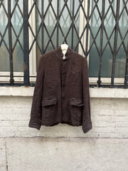 (New Arrival) CHRISTIAN PEAU - Button up linen jacket with standing collar