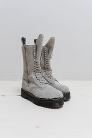 RICK OWENS X DR. MARTENS - 2022 "1918" Platforms hair-on boots (calf hair)