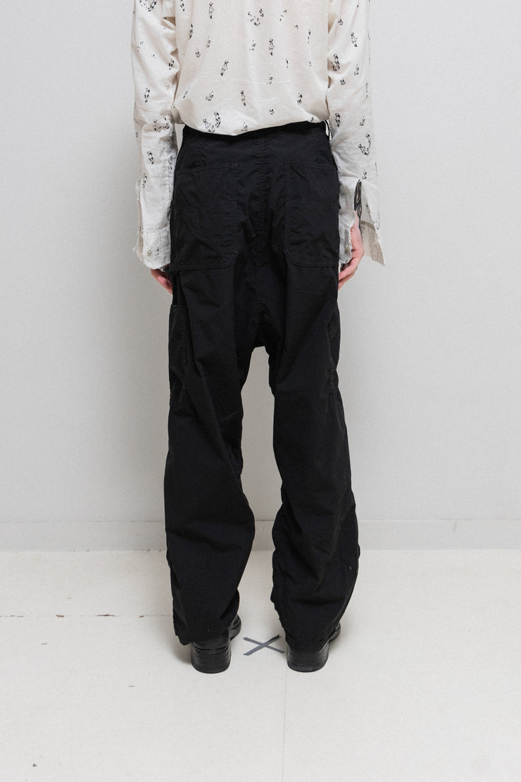 ISAMU KATAYAMA BACKLASH - Wide carpenter cotton pants