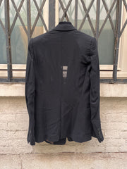 (New Arrival) RICK OWENS - FW02 "SPARROWS" Wool blend costume jacket with padded shoulders (runway)