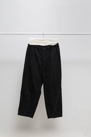 YOHJI YAMAMOTO B - Wide coton pants with zipper details