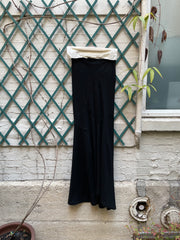 (New Arrival) FREDERIK LIEDERLEY - FW23 Extra long siren skirt with patchwork details