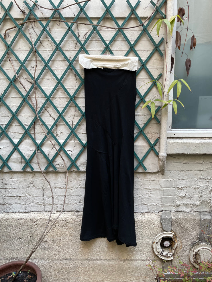 (New Arrival) FREDERIK LIEDERLEY - FW23 Extra long siren skirt with patchwork details
