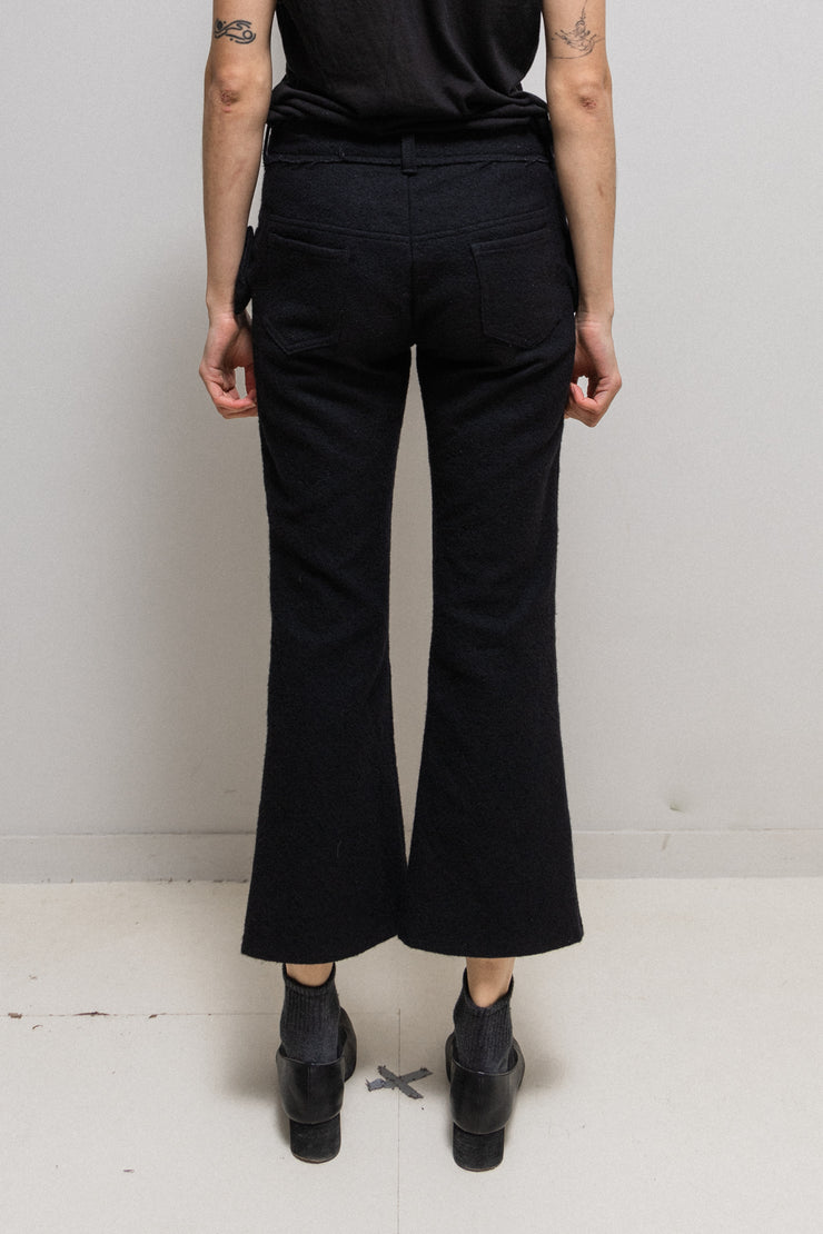 JUNYA WATANABE - FW03 Wide wool pants with bows