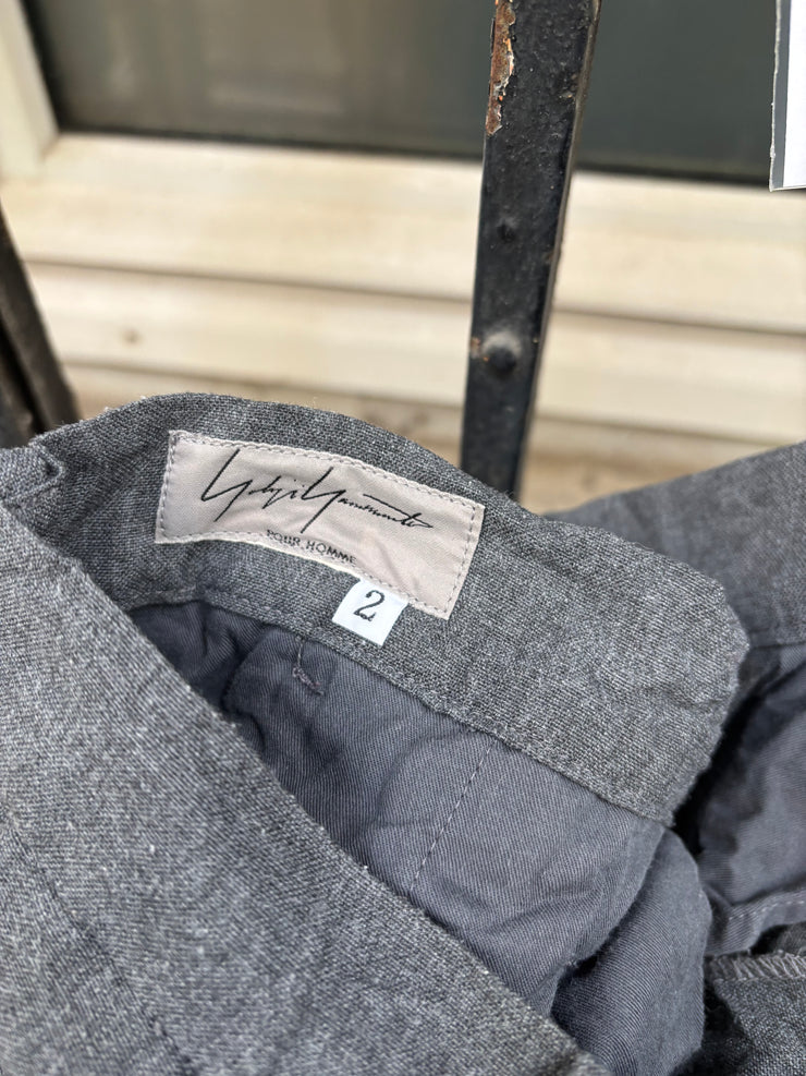 (New Arrival) YOHJI YAMAMOTO POUR HOMME - Wrinkled wool pants