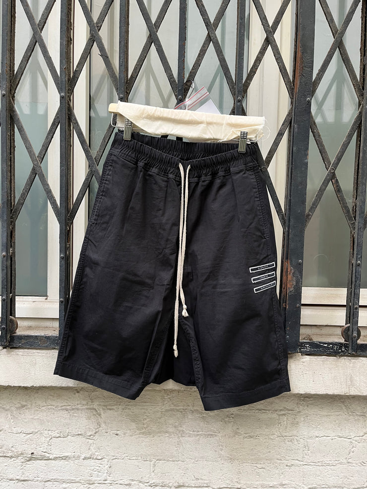 (New Arrival) RICK OWENS DRKSHDW - SS18 Cotton pod shorts with leg patches