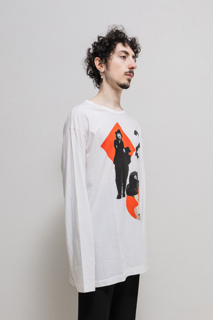 YOHJI YAMAMOTO POUR HOMME - Printed cotton longsleeves top