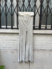 (New Arrival) RICK OWENS - FW16 « Mastodon » Silk blend velvet wide pants with ribbed waist