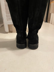 (Pre Sale) ANN DEMEULEMEESTER - SS13 Soft suede leather riding boots