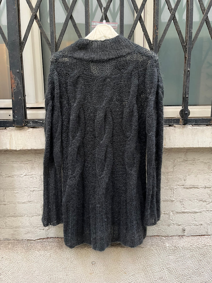 (New Arrival) UNDERCOVER - FW05 "Arts and Crafts" Mohair wool blend braided sweater