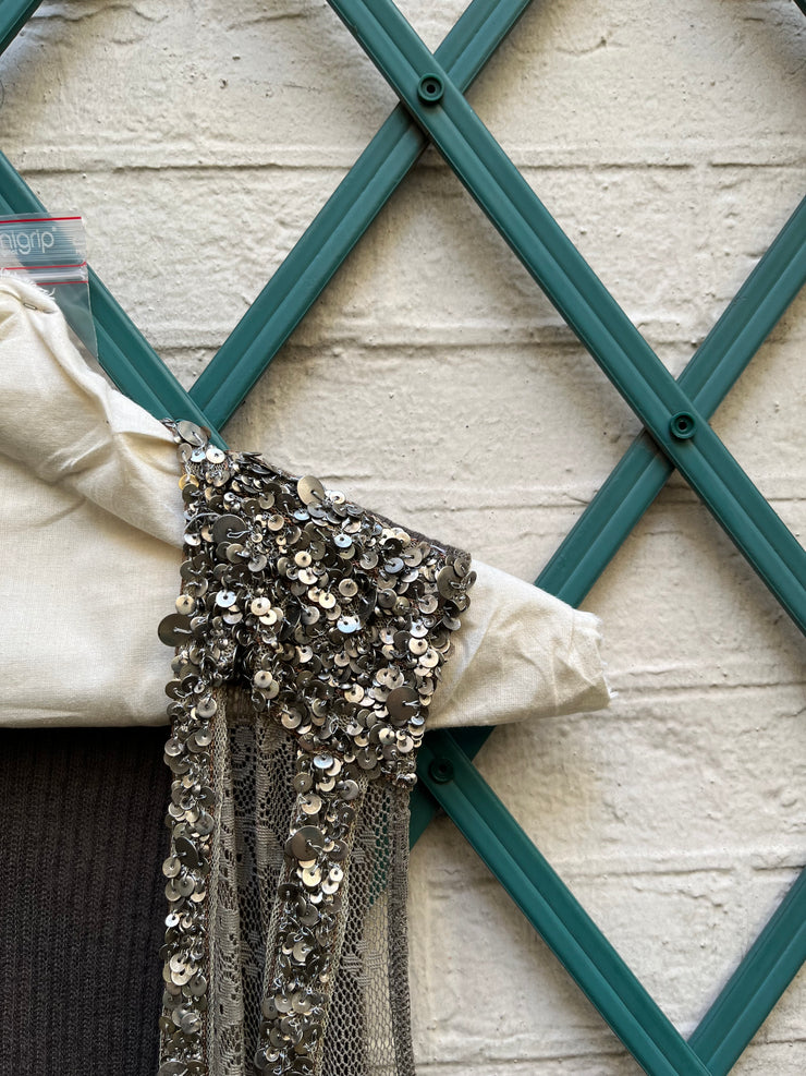 (New Arrival) SHARE SPIRIT - Cotton blend bolero with sequins