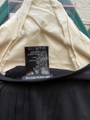 (New Arrival) ANN DEMEULEMEESTER - Pleated rayon top with waist strap