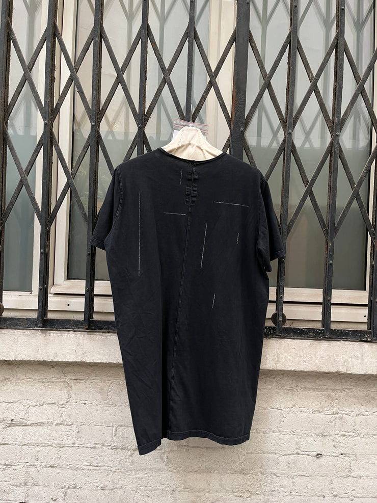 (New Arrival) RICK OWENS DRKSHDW - Cotton tee with front print