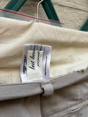 (New Arrival) UNDERCOVER - FW04 « But Beautiful » Grey cotton pants with floral lining (runway)