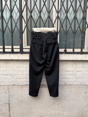 (New Arrival) YOHJI YAMAMOTO POUR HOMME - SS15 Gabardine wool pants with waist buckles