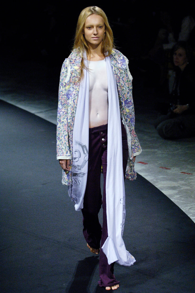 UNDERCOVER - SS06 "T" Psychedelic pattern t-shirt rebuilt jacket (runway)