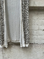 (New Arrival) ANN DEMEULEMEESTER - SS10 Silk vest with 850 gr of metal sequins (runway)