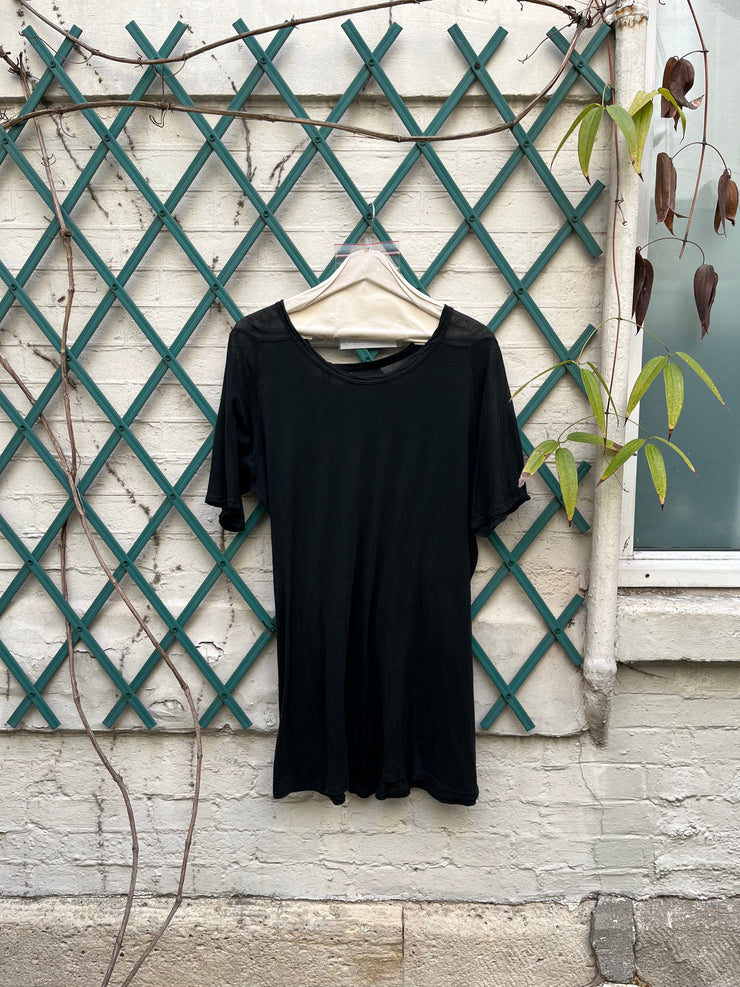 (New Arrival) BORIS BIDJAN SABERI - Thin cotton tee with stitching details