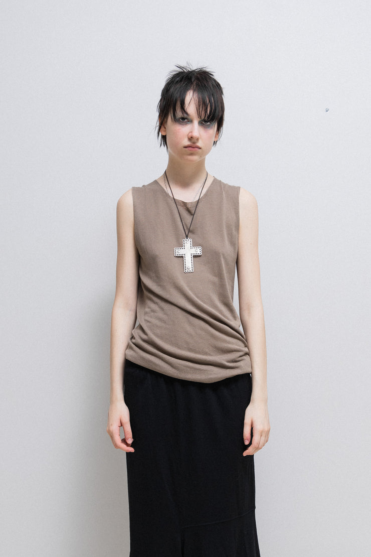 RICK OWENS - SS13 "ISLAND" Knitted cotton top