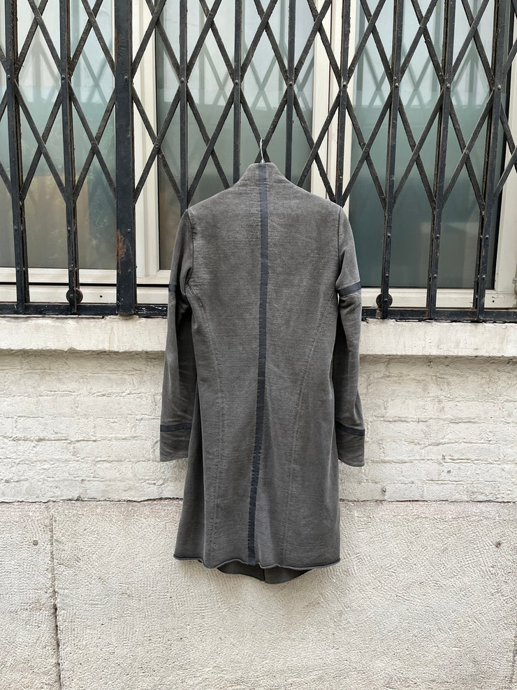 (New Arrival) DEVOA - Silk and cotton long coat with taped seams