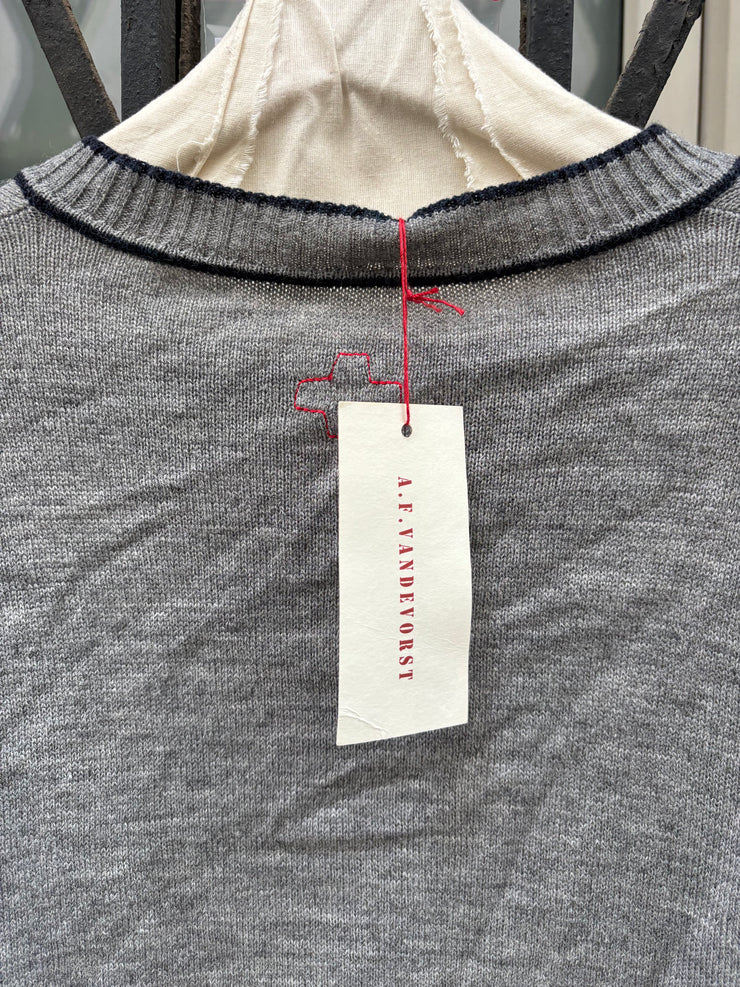 (New Arrival) A.F VANDEVORST - FW04 Wool blend officer cardigan