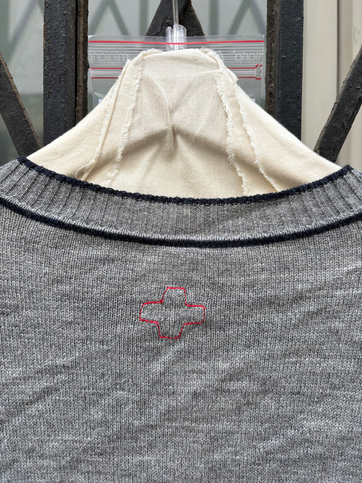 (New Arrival) A.F VANDEVORST - FW04 Wool blend officer cardigan