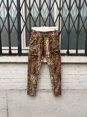 (New Arrival) BLACKMEANS - Faux fur leopard Dogi pants