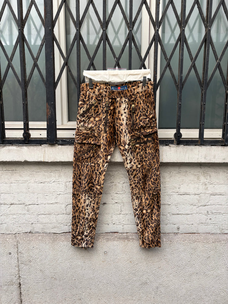 (New Arrival) BLACKMEANS - Faux fur leopard Dogi pants